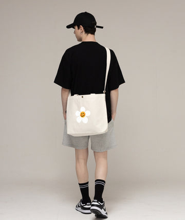 【GRAVER X Oneul wine】Wine Flower White Clip 2Way Eco Bag